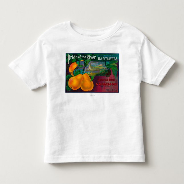 Camiseta De Bebé Orgullo del cajón LabelLocke, CA de la pera de río (Anverso)