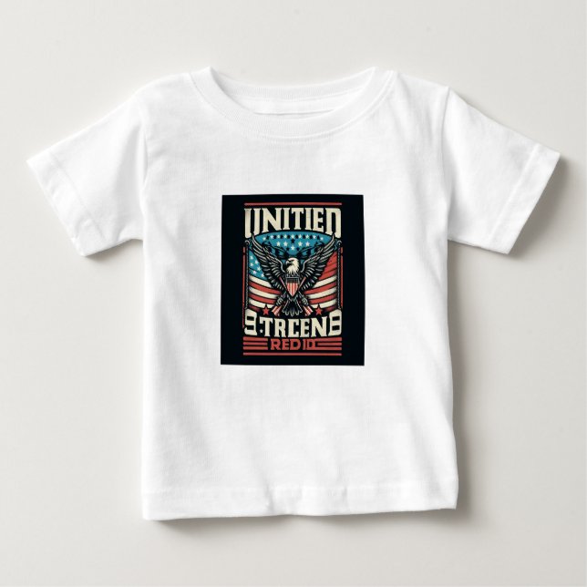 Camiseta De Bebé Orgullo fuerte de los Estados Unidos (Anverso)
