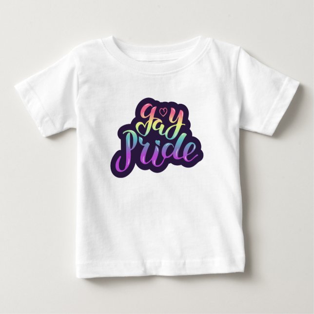 Camiseta De Bebé Orgullo gay (Anverso)