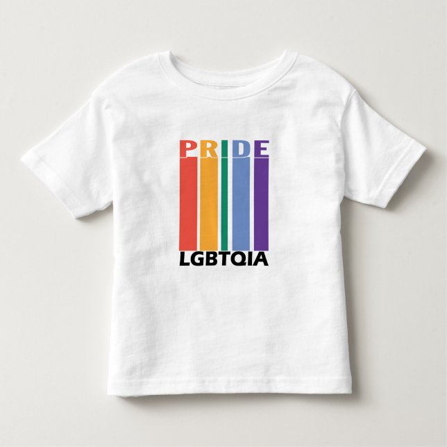 Camiseta De Bebé Orgullo gay LBGTQIA Arcoiris 1 (Anverso)