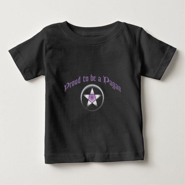Camiseta De Bebé Orgullo pagano en morado (Anverso)