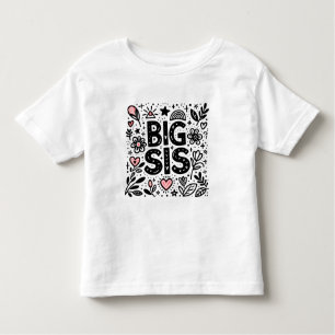 Camiseta De Bebé Orgullosa Gran Sis - Celebración Floral