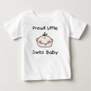 Camiseta De Bebé Orgulloso bebé suizo