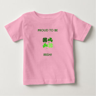 CAMISETA DE BEBÉ ¡ORGULLOSO DE ESTAR, IRLANDA!