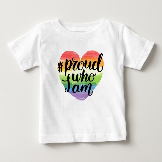 Camiseta De Bebé Orgulloso De Quién Soy (Anverso)