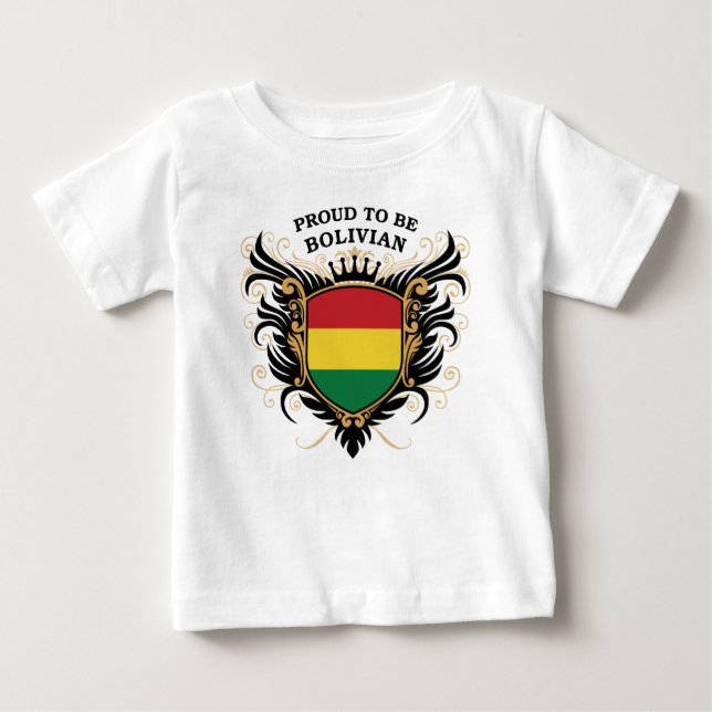 Camiseta De Bebé Orgulloso ser boliviano (Anverso)