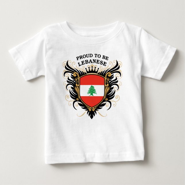 Camiseta De Bebé Orgulloso ser libanés (Anverso)