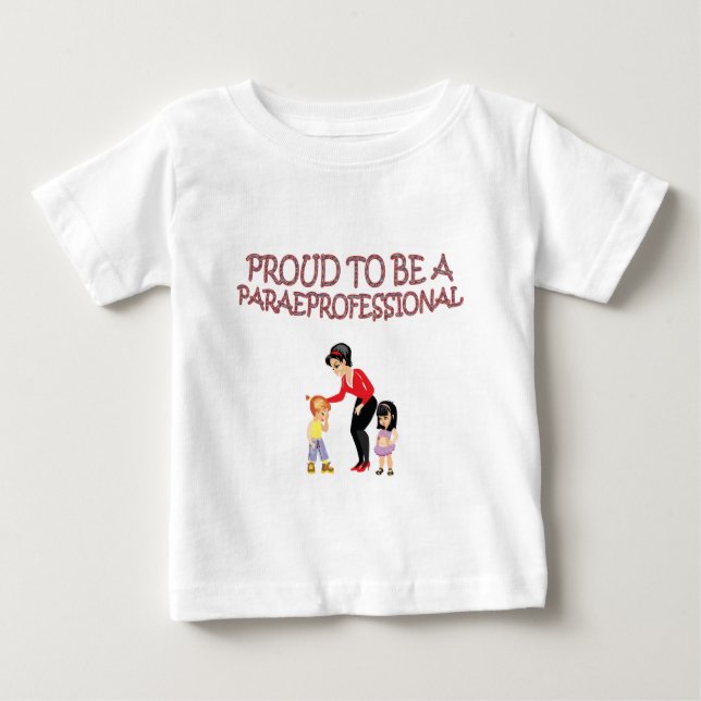 CAMISETA DE BEBÉ ORGULLOSO SER UN PARAPROFESSIONAL (Anverso)