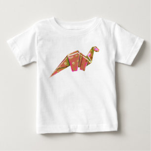 Camiseta De Bebé Origami Brachiosaur - irlandés