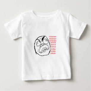 Camiseta De Bebé Original de la cara de la rabia