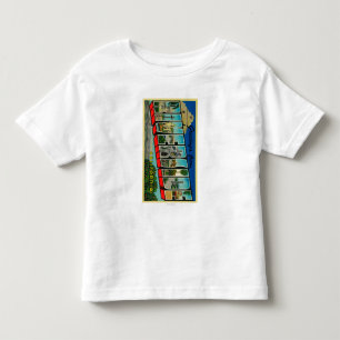 Camiseta De Bebé Orilla, California - escenas grandes de la letra