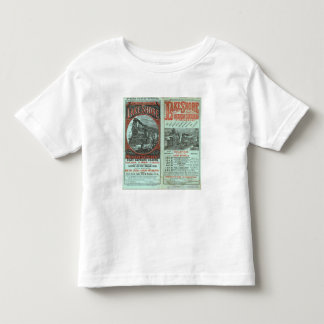 Camiseta De Bebé Orilla y Michigan del lago tan ferroviarios