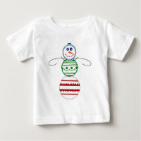 Ornament Snowman - Toddler Long Sleeve