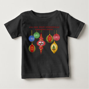 Camiseta De Bebé Ornamento navideño clásico para bebé