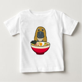 Camiseta De Bebé Ornitorrinco y Ramen