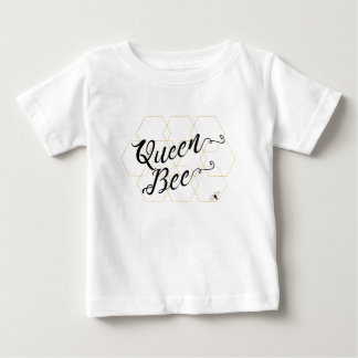 Camiseta De Bebé Oro Hexies de la "abeja reina" y abeja