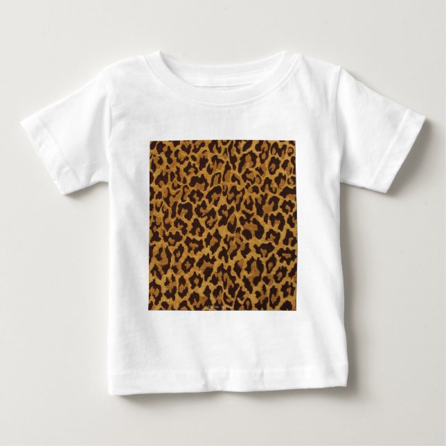 Camiseta De Bebé Oro marrón del leopardo de las rocas RAB (Anverso)