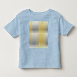 Camiseta De Bebé Oro y plata (franjas)