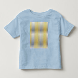 Camiseta De Bebé Oro y plata (franjas)