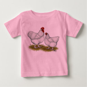 Camiseta De Bebé Orpington: Par blanco