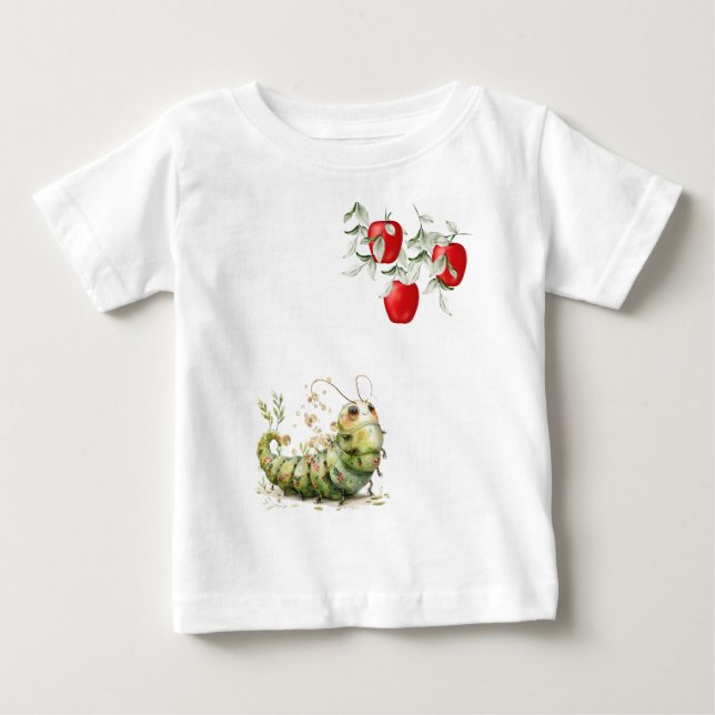 Camiseta De Bebé Oruga Adorable (Anverso)