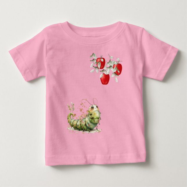 Camiseta De Bebé Oruga Adorable (Anverso)
