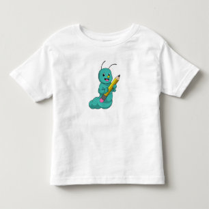 Camiseta De Bebé oruga con lápiz
