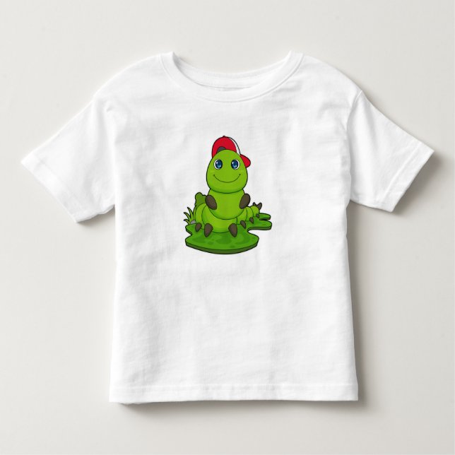 Camiseta De Bebé oruga con tapón (Anverso)