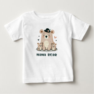 CAMISETA DE BEBÉ OSA MADRE