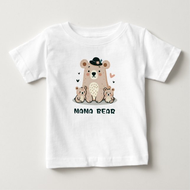 CAMISETA DE BEBÉ OSA MADRE (Anverso)