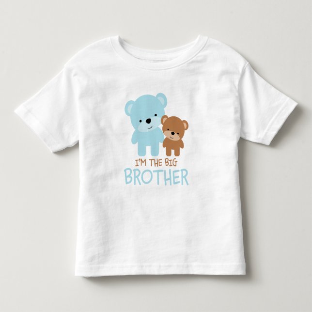 Camiseta De Bebé Osa "Soy el Gran Hermano" (Anverso)