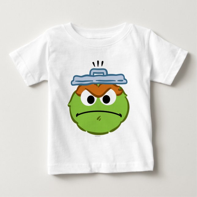 Camiseta De Bebé Oscar Angry Face (Anverso)