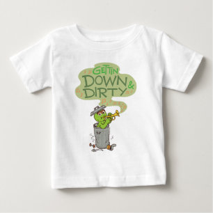 Camiseta De Bebé Oscar el Grouch   Bajar y sucio