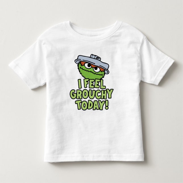 Camiseta De Bebé Oscar el Grouch | Hoy Me Siento Grouchy. (Anverso)