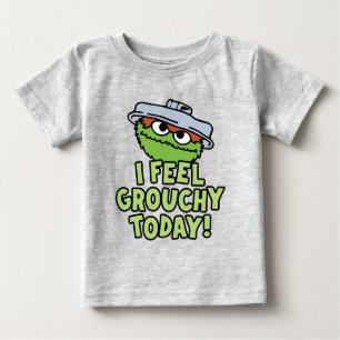 Camiseta De Bebé Oscar el Grouch   Hoy Me Siento Grouchy.