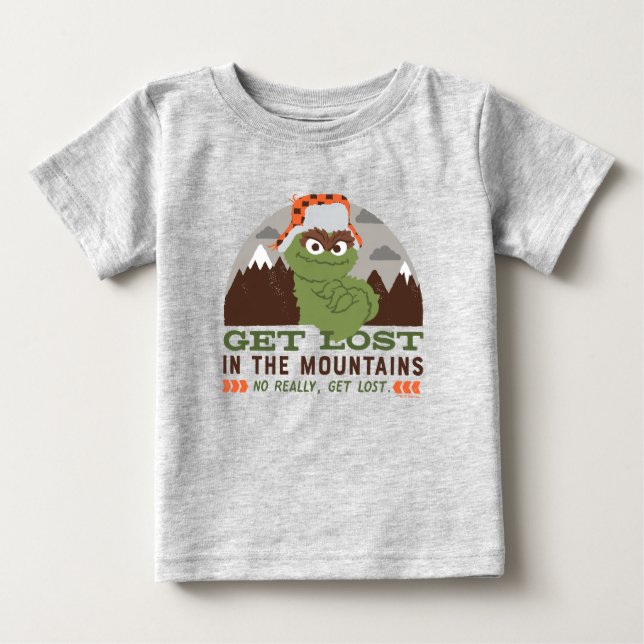 Camiseta De Bebé Oscar El Gruñón | El Gran Aire Libre (Anverso)