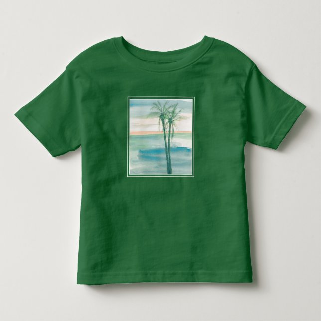 Camiseta De Bebé Oscuridad pacífica tropical (Anverso)