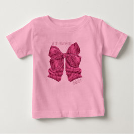 Camiseta De Bebé Oscuro Bow Tutu Bodysuit