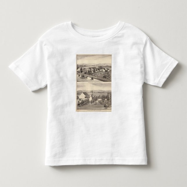 Camiseta De Bebé Osgood, residencias de Cameron, granjas (Anverso)