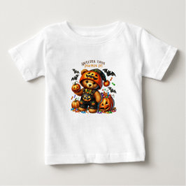 Camiseta De Bebé Osito de Halloween Brujo Fiesta