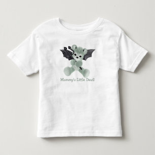 Camiseta De Bebé Osito Verde Diablillo de Mamá Linda