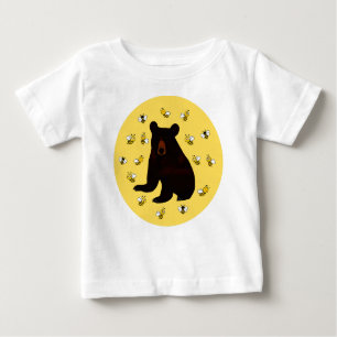 Camiseta De Bebé Oso Adorable De Abeja Pequeña