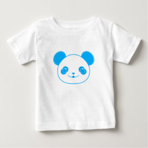 Camiseta De Bebé Oso azul de Kawaii Panda