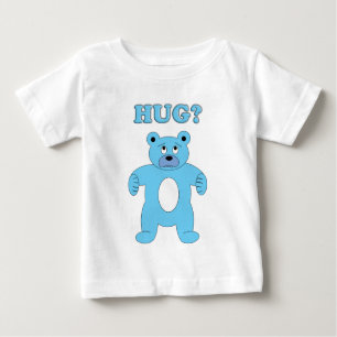 Camiseta De Bebé ¿Oso azul triste - abrazo?
