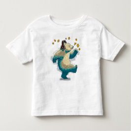 Camiseta De Bebé Oso bailarín con auriculares