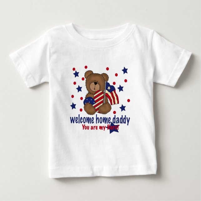 Camiseta De Bebé Oso casero agradable del papá (Anverso)