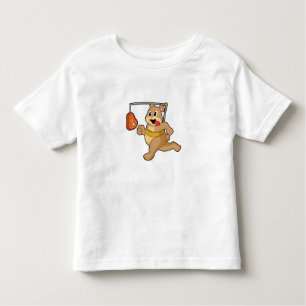 Camiseta De Bebé Oso como corredora