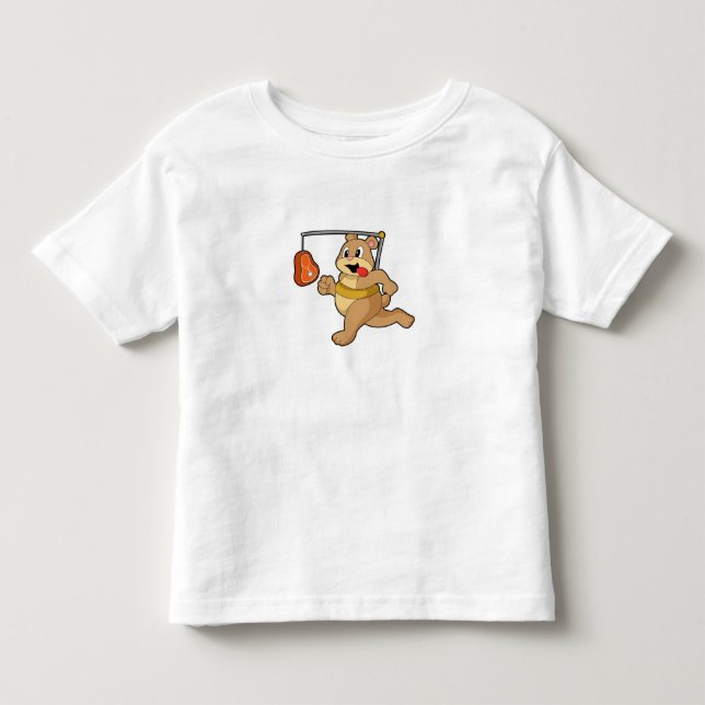 Camiseta De Bebé Oso como corredora (Anverso)