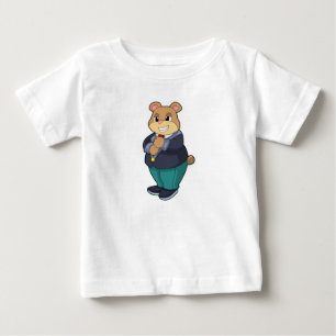 Camiseta De Bebé Oso como novio con traje