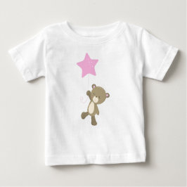 Camiseta De Bebé Oso Cubierto, Oso Pequeño, Oso Con Globo, Estrella